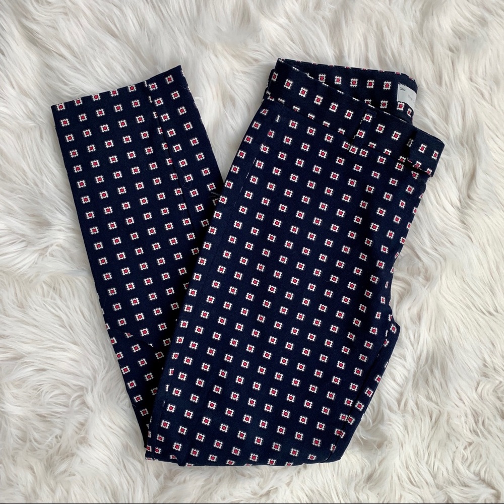 Gap Slim Crop Stretch Print Pants in Women’s 0